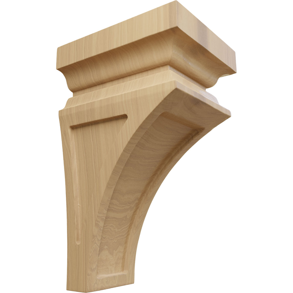Ekena Millwork 4 Inch Small Nevio Wood Corbel