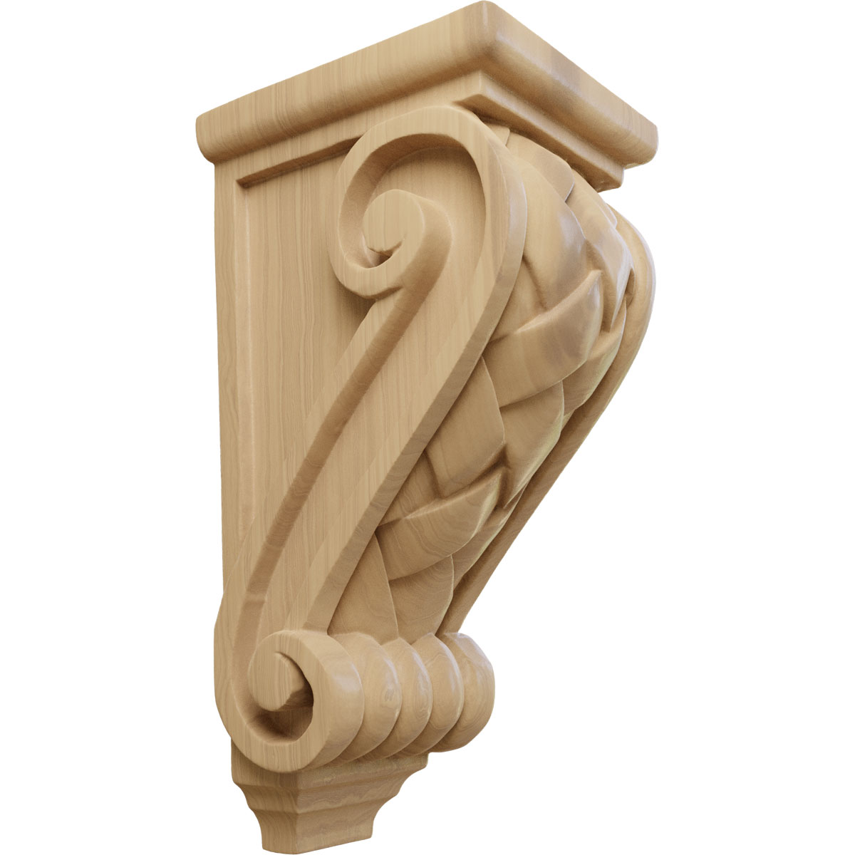 Ekena Millwork 4 1/2 Inch Medium Basket Weave Corbel