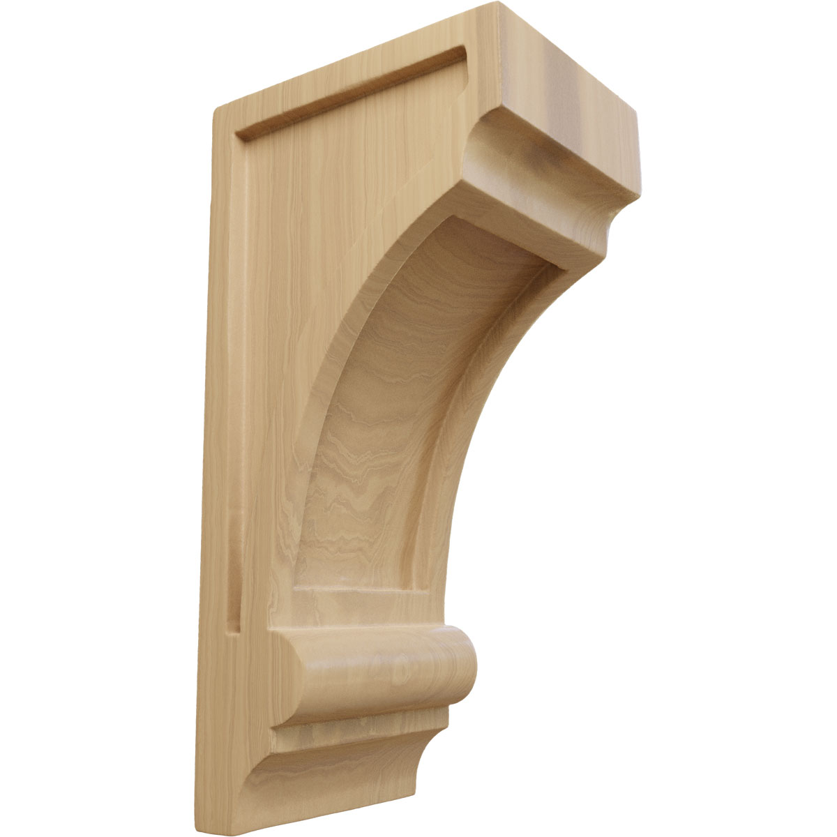 Ekena Millwork 4 Inch Diane Recessed Wood Corbel