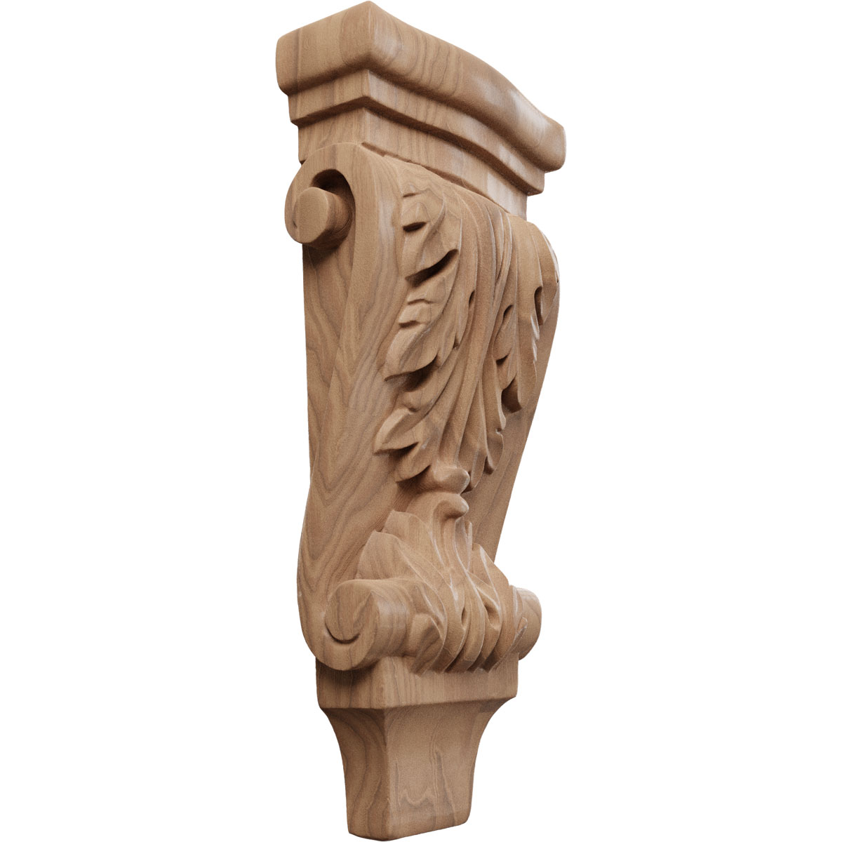 Ekena Millwork 4 3/4 Inch Small Acanthus Pilaster Wood Corbel