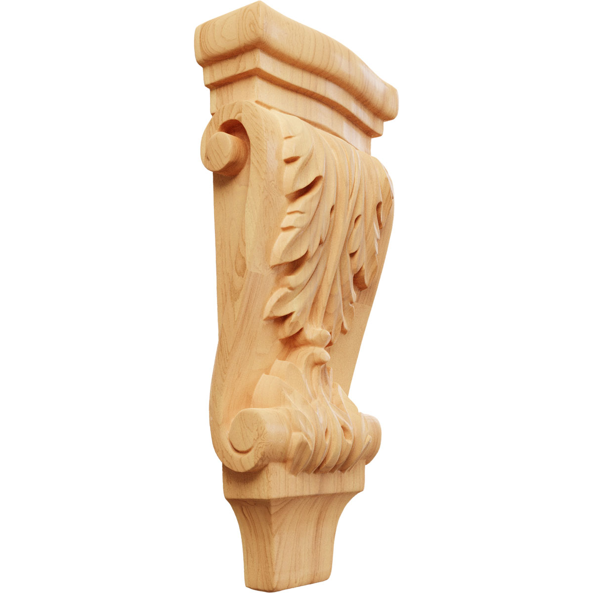 Ekena Millwork 4 3/4 Inch Small Acanthus Pilaster Wood Corbel