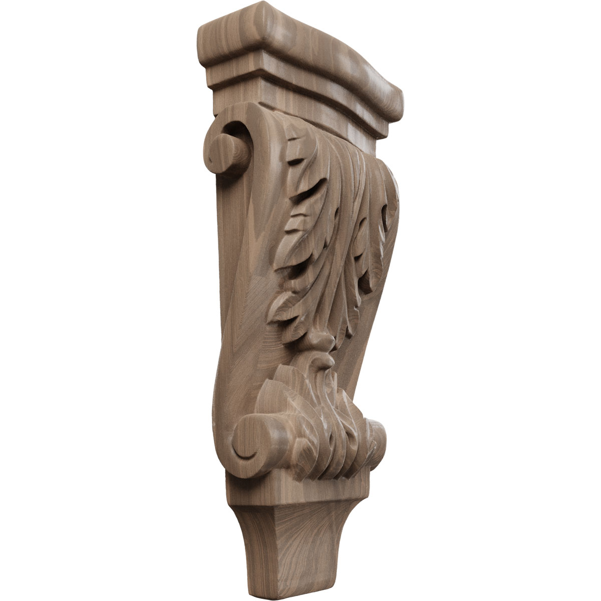 Ekena Millwork 4 3/4 Inch Small Acanthus Pilaster Wood Corbel