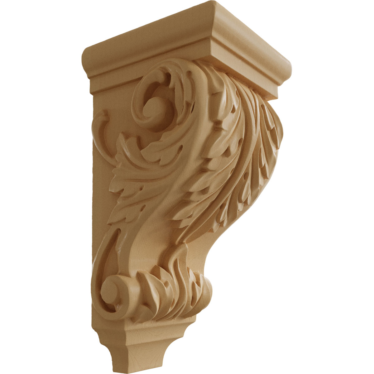 Ekena Millwork 5 Inch Medium Acanthus Wood Corbel