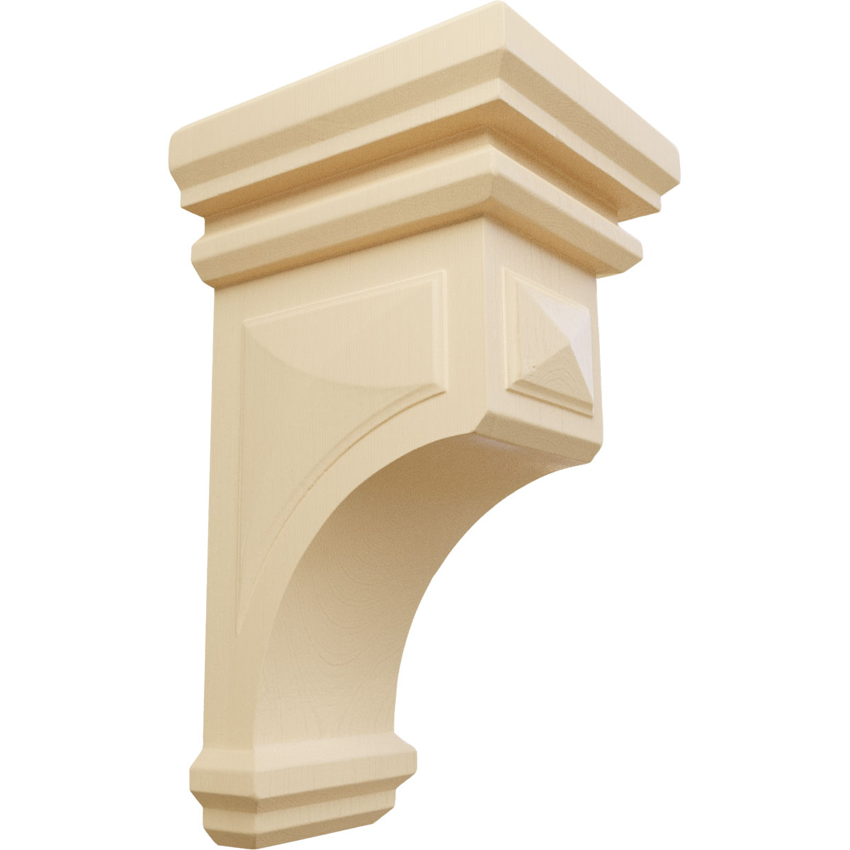 Ekena Millwork 5 Inch Medium Woodruff Wood Corbel