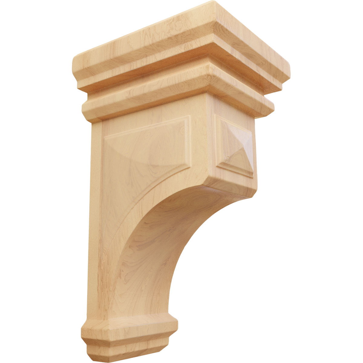 Ekena Millwork 5 Inch Medium Woodruff Wood Corbel
