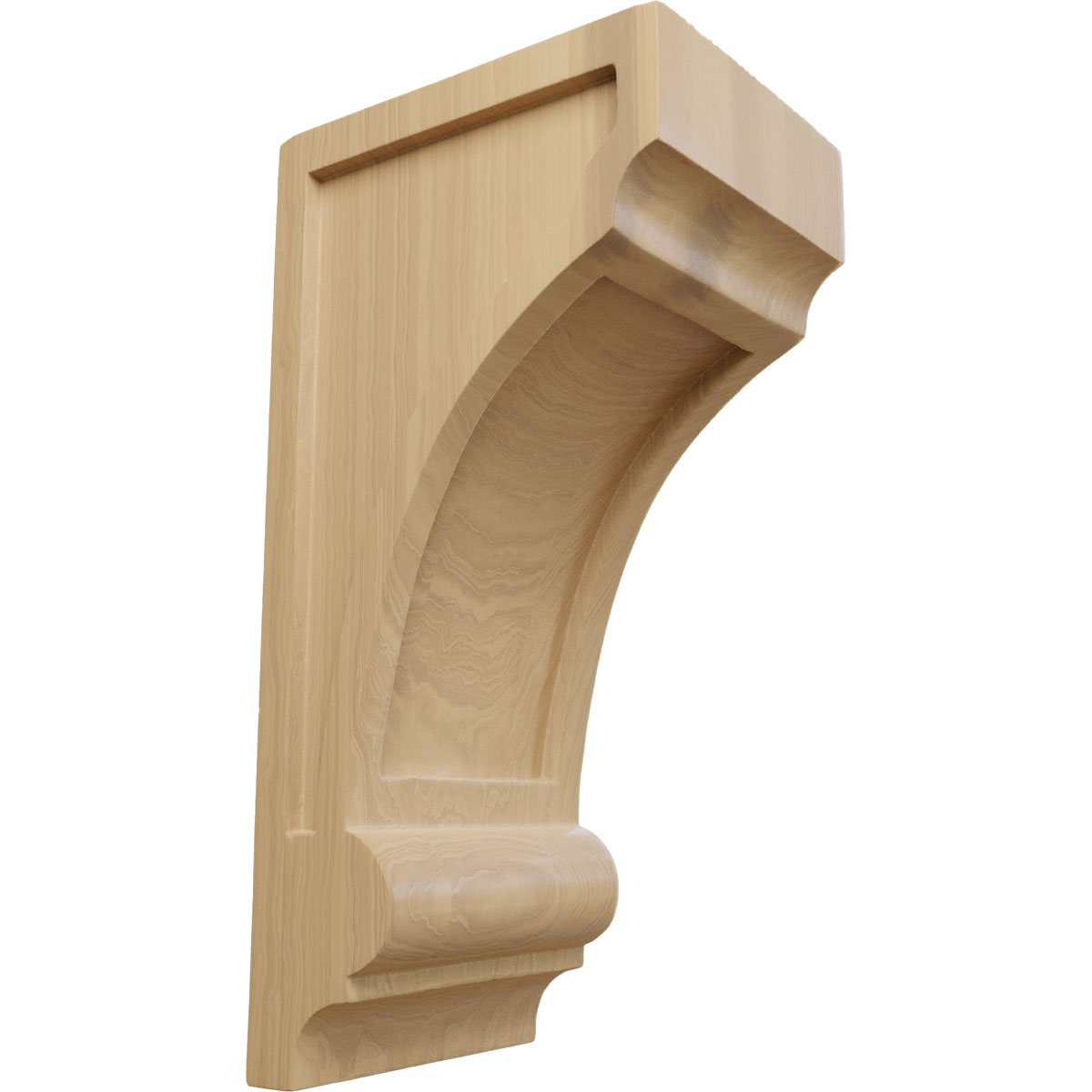 Ekena Millwork 4 3/4 Inch Diane Recessed Wood Corbel
