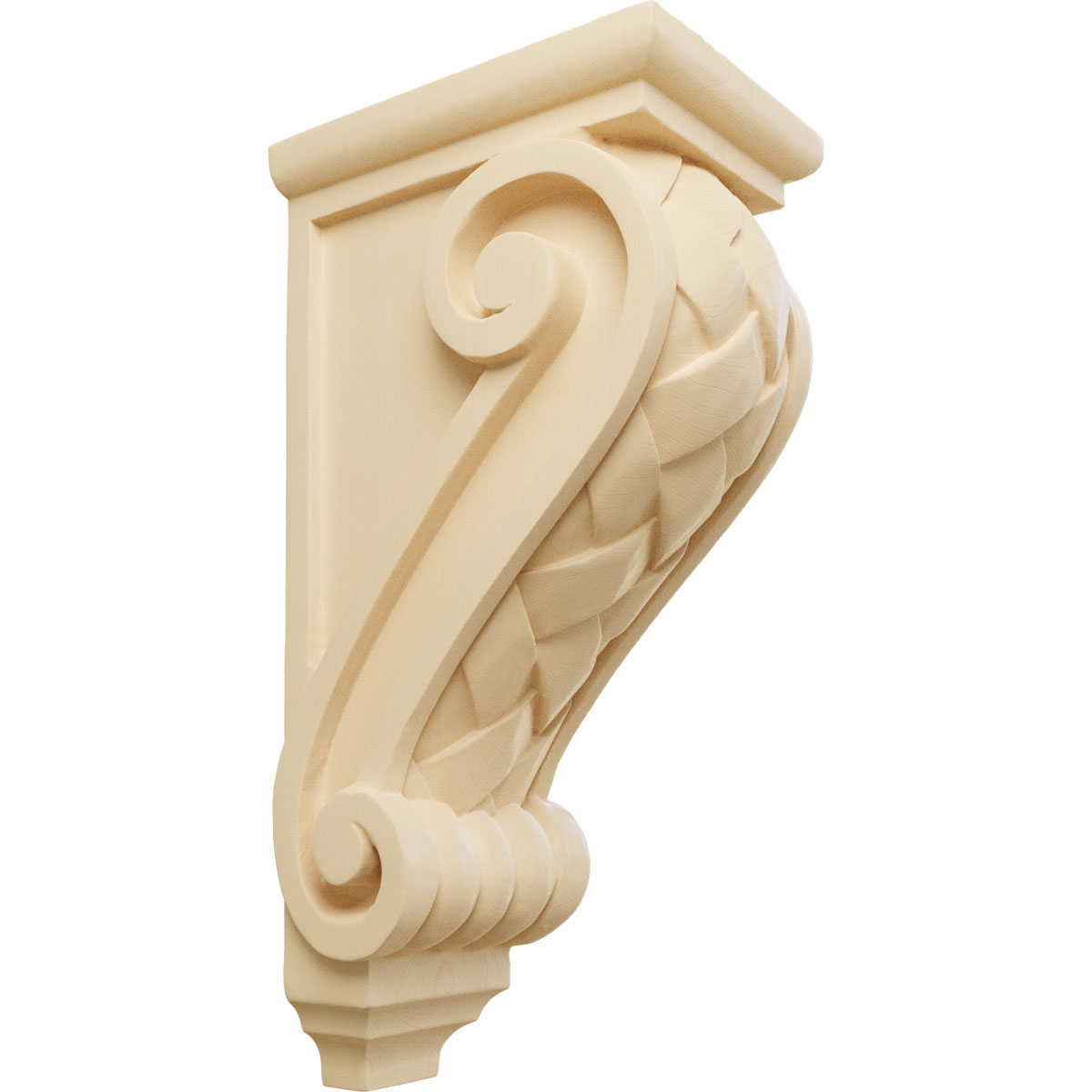 Ekena Millwork 5 Inch Large Basket Weave Corbel