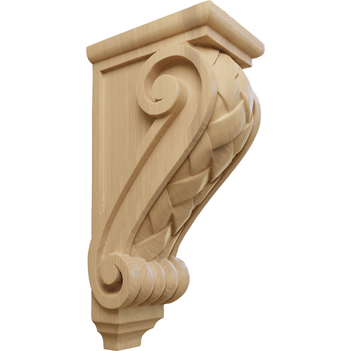 Ekena Millwork 5 Inch Large Basket Weave Corbel