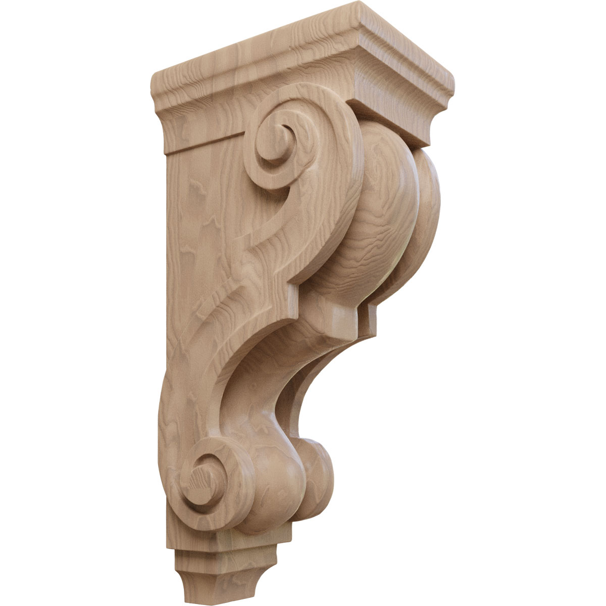 Ekena Millwork 5 Inch Large Traditional Wood Corbel