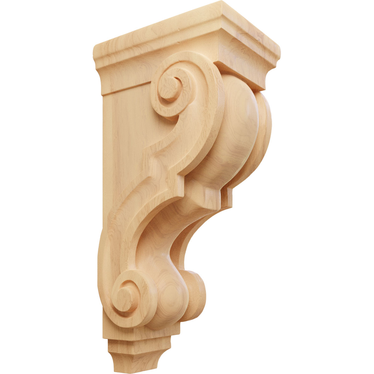 Ekena Millwork 5 Inch Large Traditional Wood Corbel