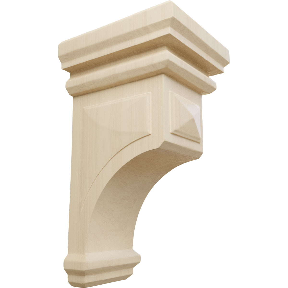 Ekena Millwork 6 Inch Large Woodruff Wood Corbel