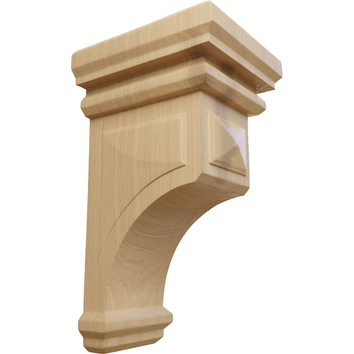 Ekena Millwork 6 Inch Large Woodruff Wood Corbel