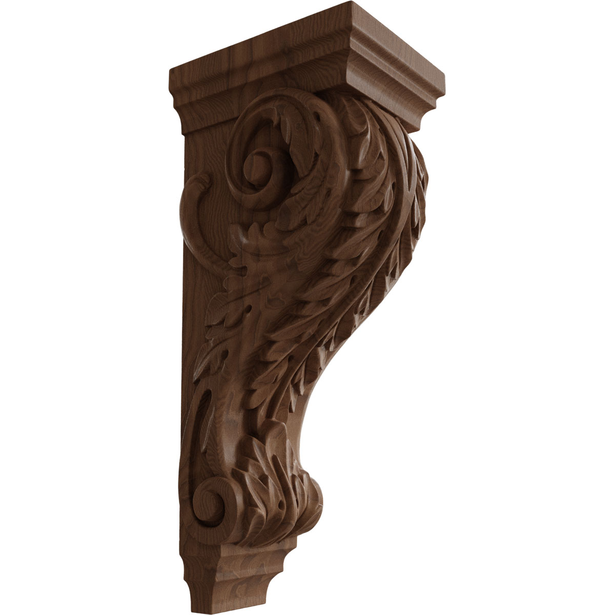 Ekena Millwork 6 Inch Extra Large Acanthus Wood Corbel