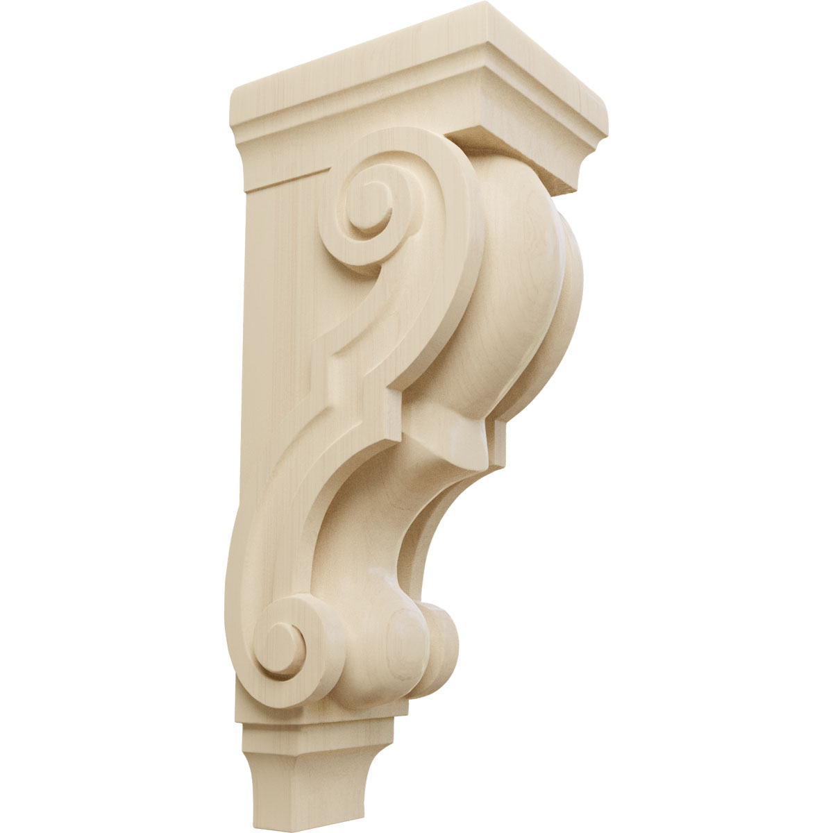 Ekena Millwork 6 Inch Extra Large Traditional Wood Corbel