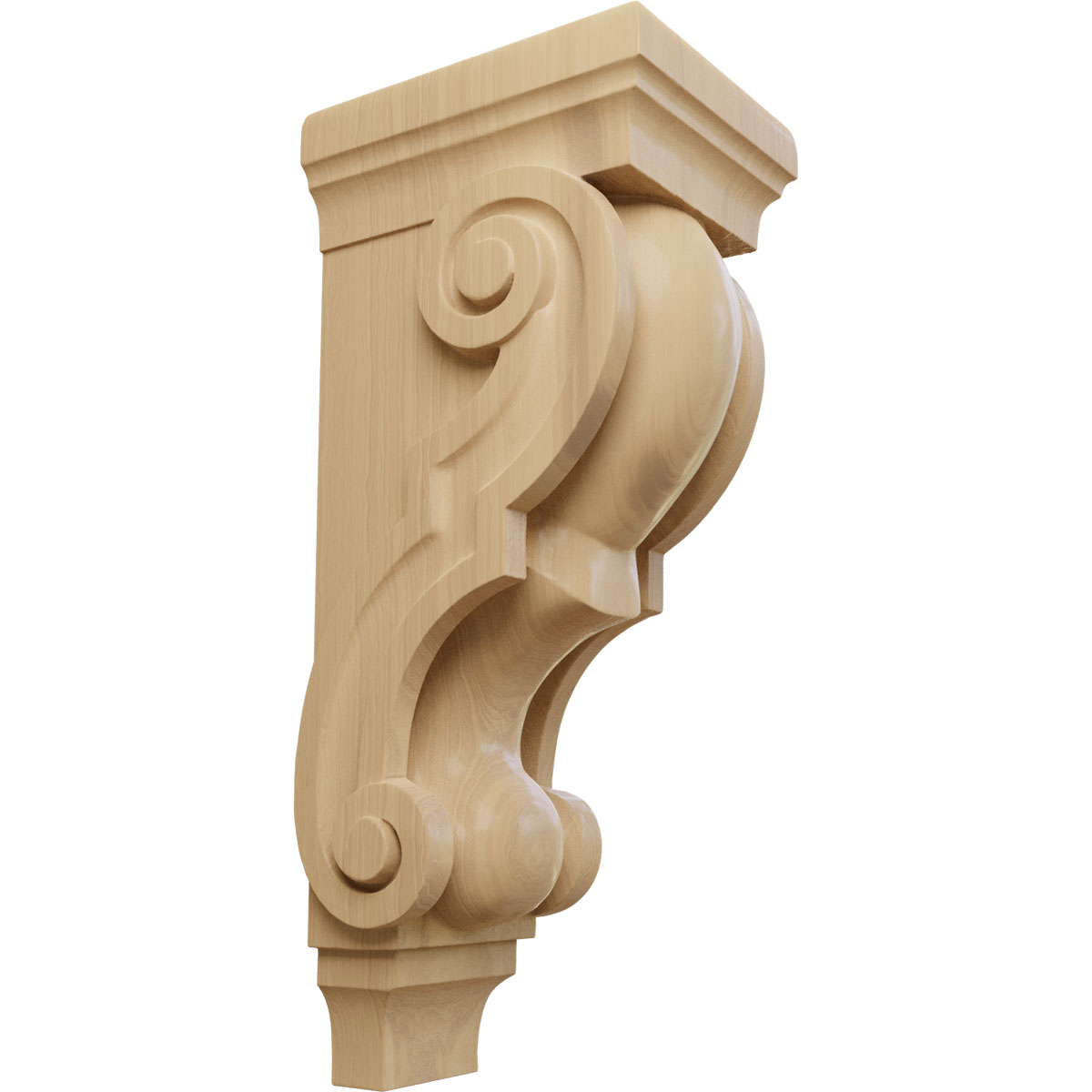 Ekena Millwork 6 Inch Extra Large Traditional Wood Corbel