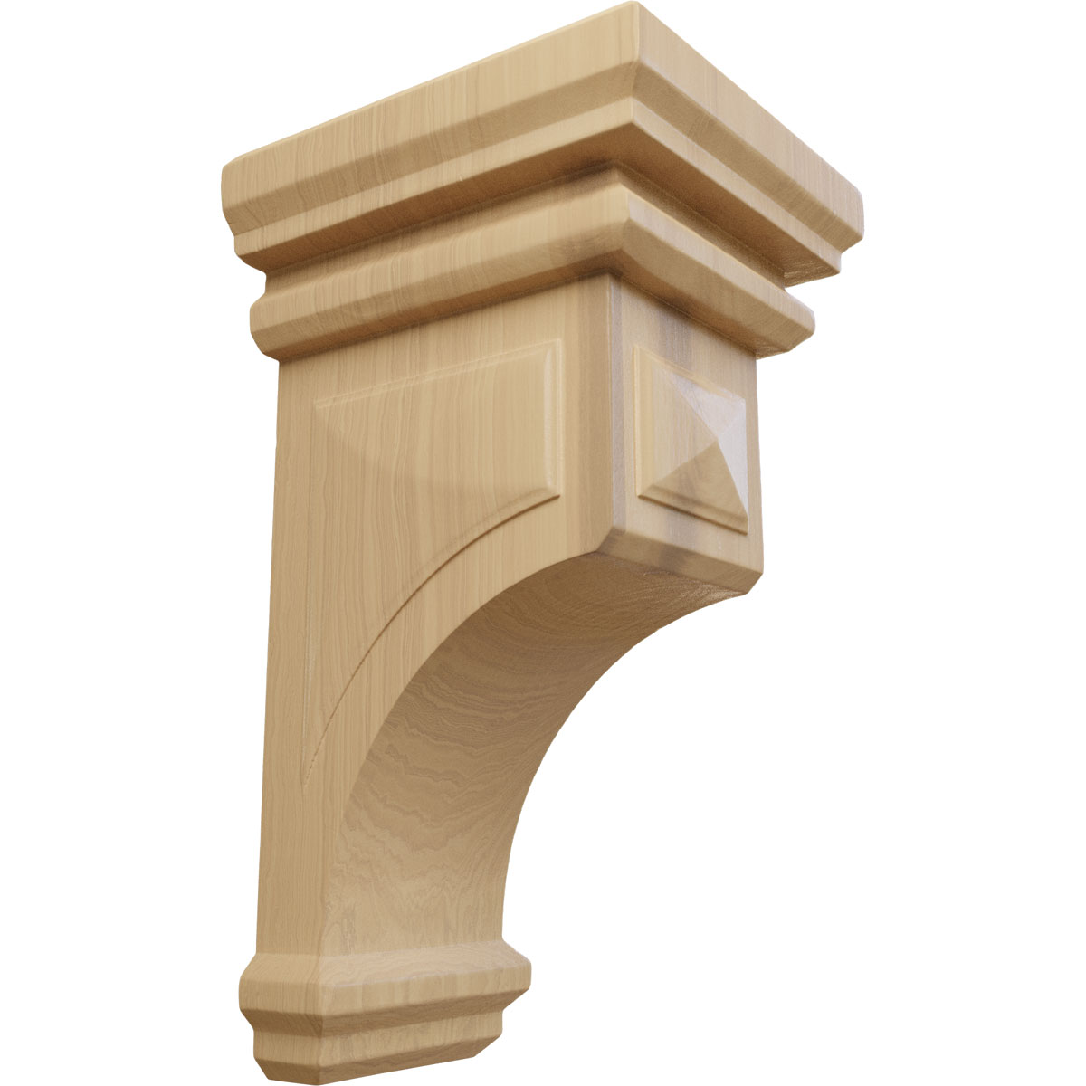 Ekena Millwork 7 Inch Jumbo Woodruff Wood Corbel