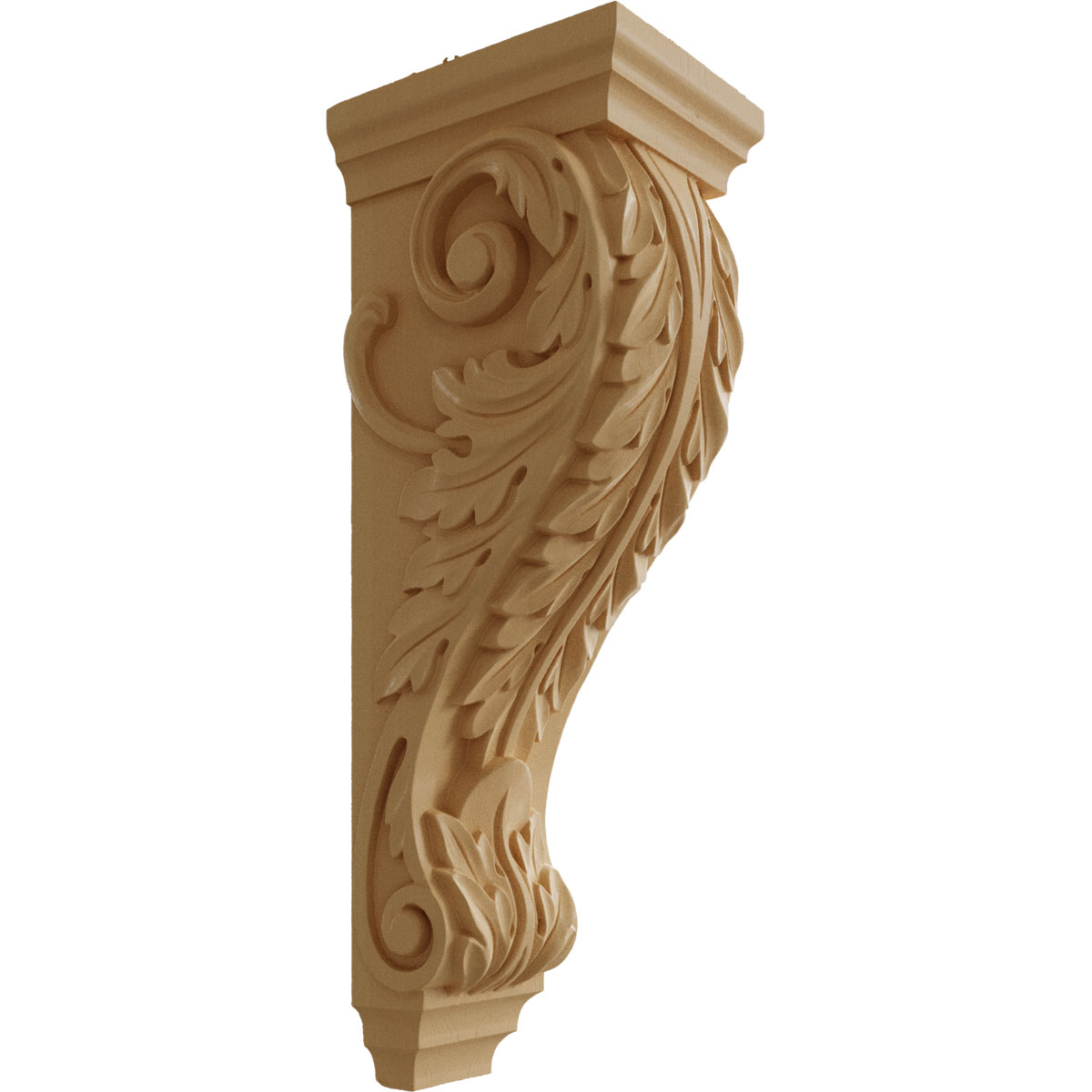 Ekena Millwork 6 1/2 Inch Small Jumbo Acanthus Wood Corbel