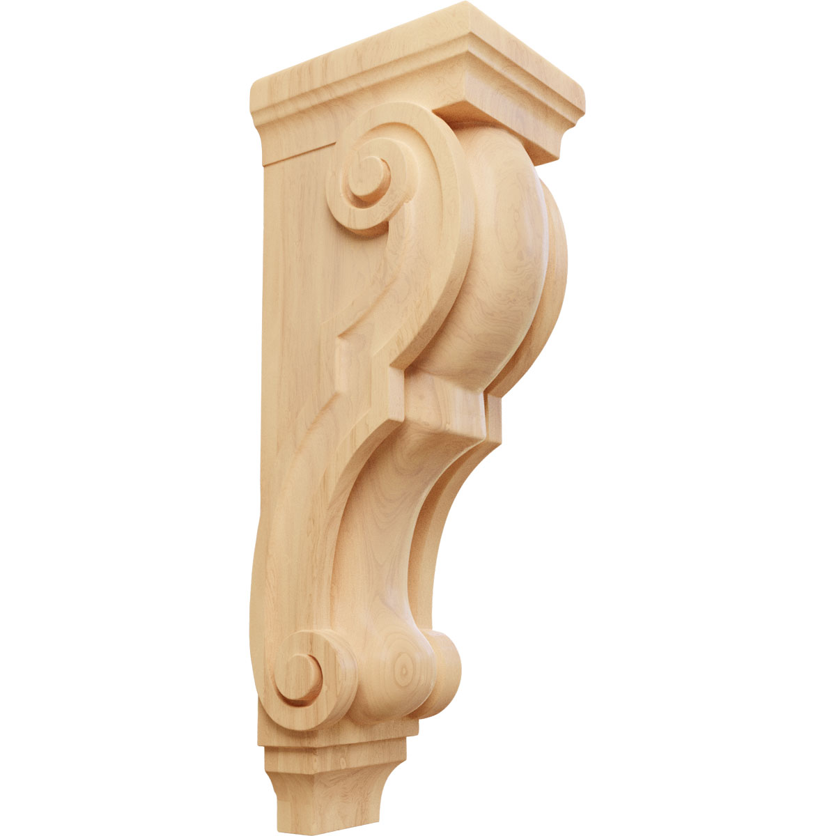 Ekena Millwork 6 1/2 Inch Small Jumbo Traditional Wood Corbel