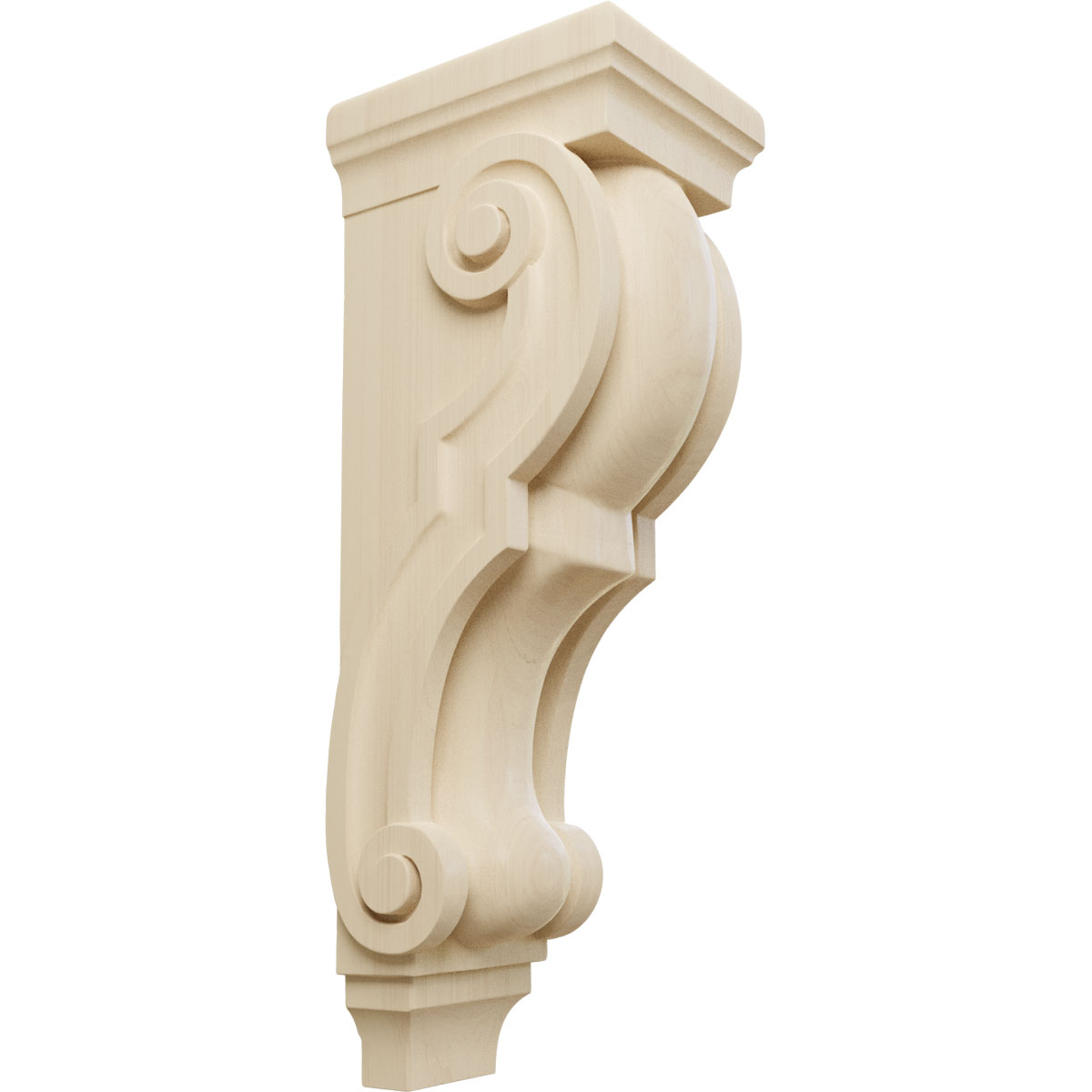 Ekena Millwork 6 1/2 Inch Small Jumbo Traditional Wood Corbel