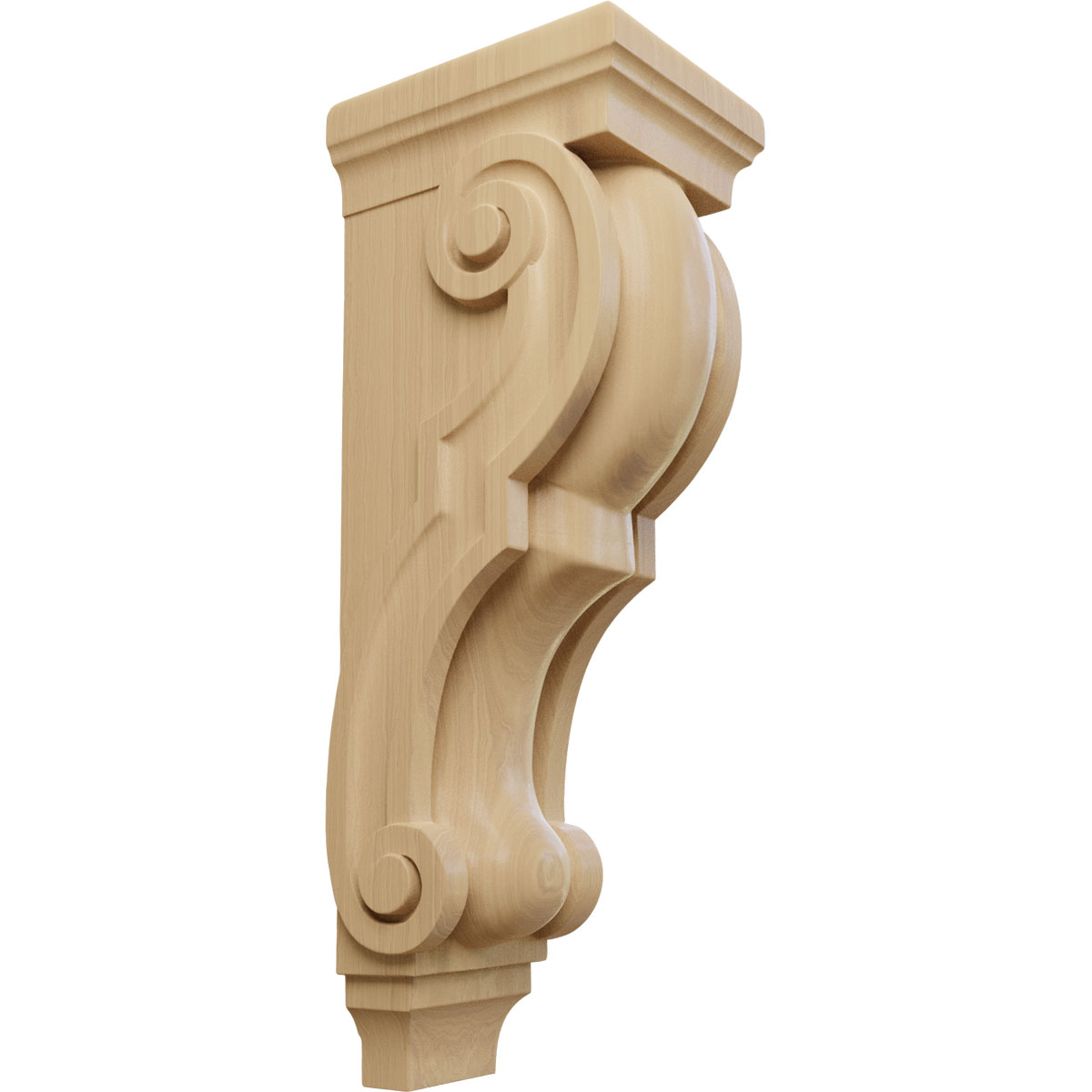 Ekena Millwork 6 1/2 Inch Small Jumbo Traditional Wood Corbel