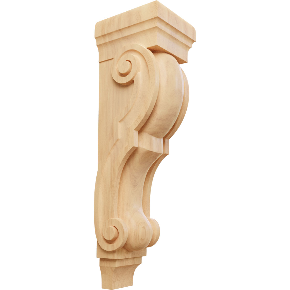 Ekena Millwork 8 Inch Large Jumbo Traditional Wood Corbel