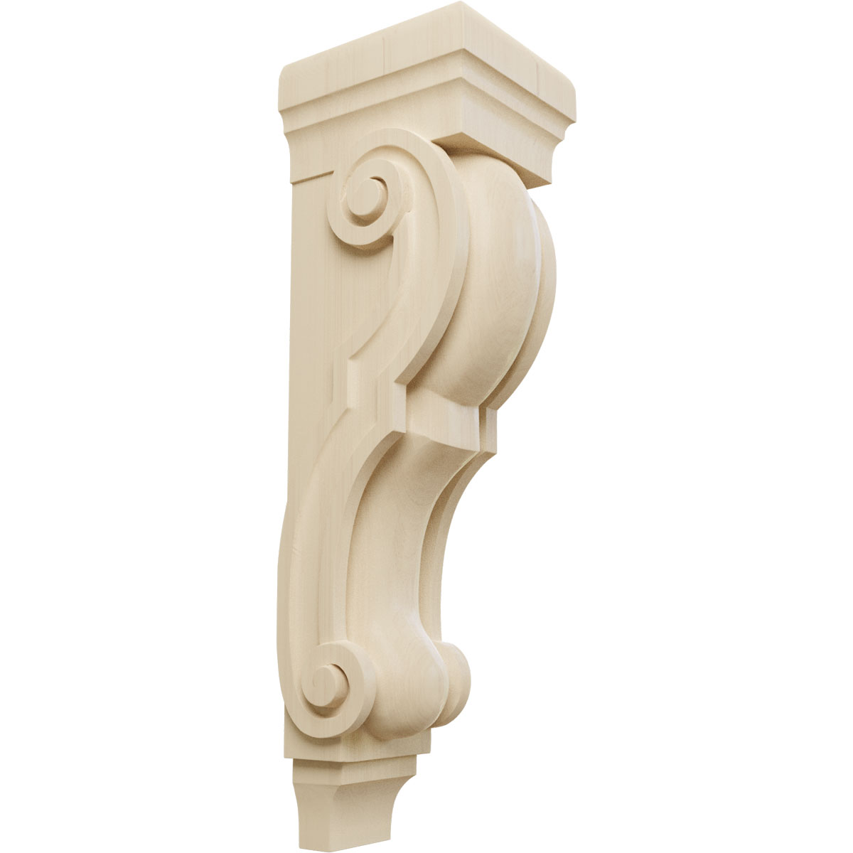 Ekena Millwork 8 Inch Large Jumbo Traditional Wood Corbel