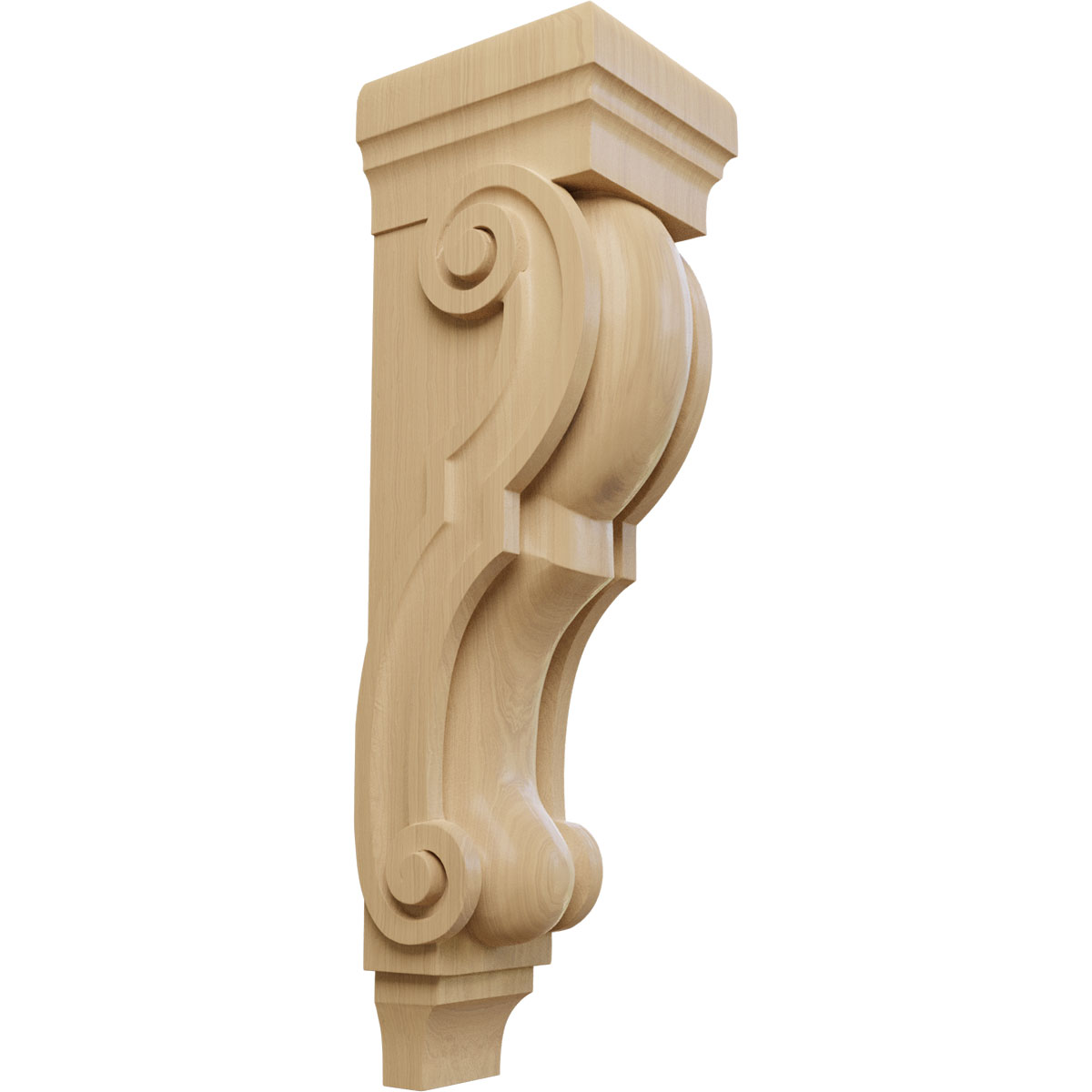 Ekena Millwork 8 Inch Large Jumbo Traditional Wood Corbel