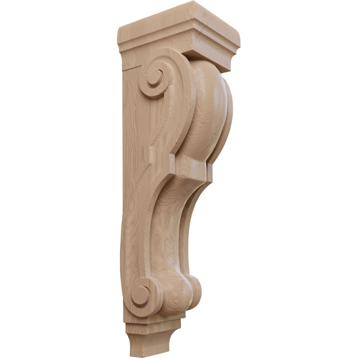 Ekena Millwork 9 Inch Super Jumbo Traditional Wood Corbel