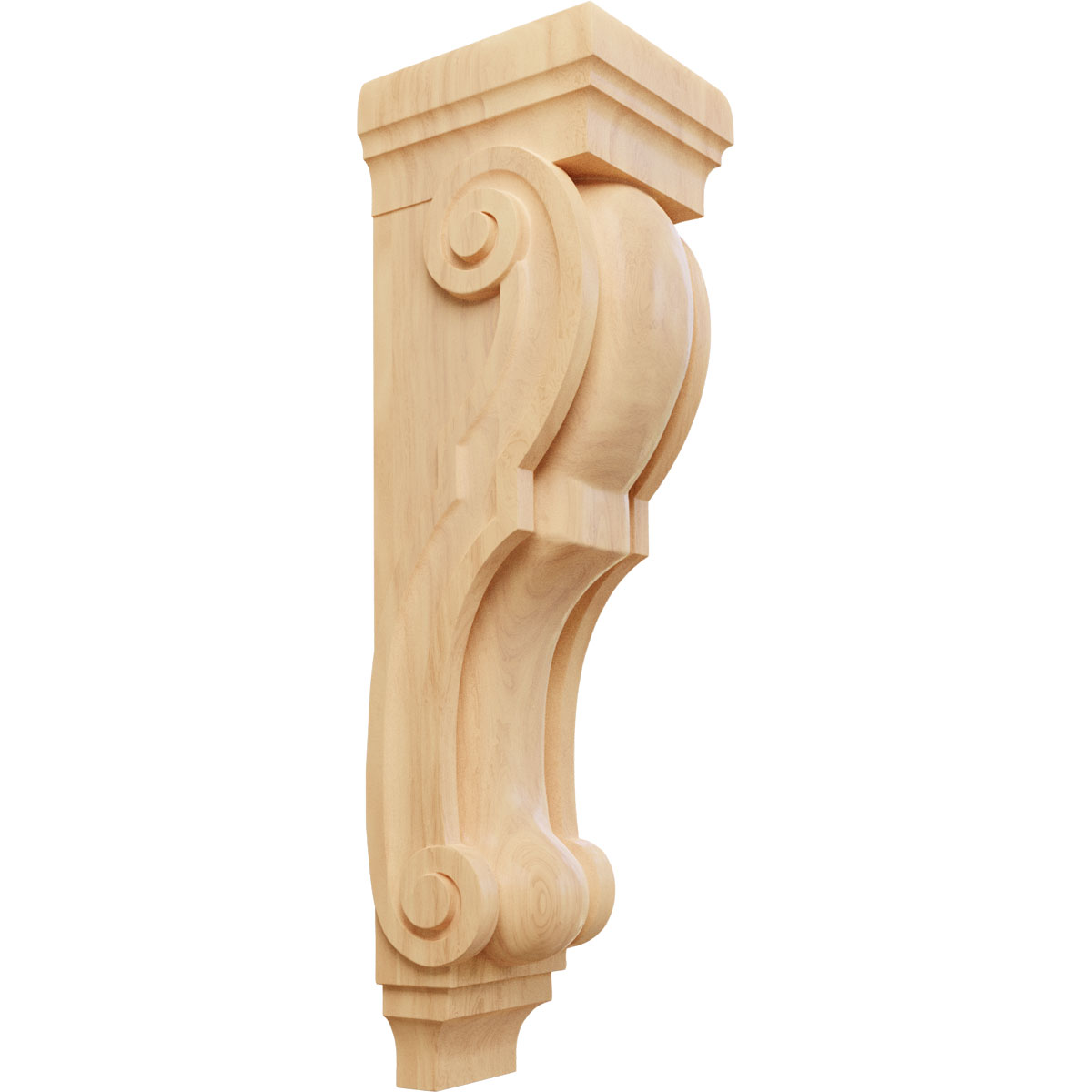 Ekena Millwork 9 Inch Super Jumbo Traditional Wood Corbel