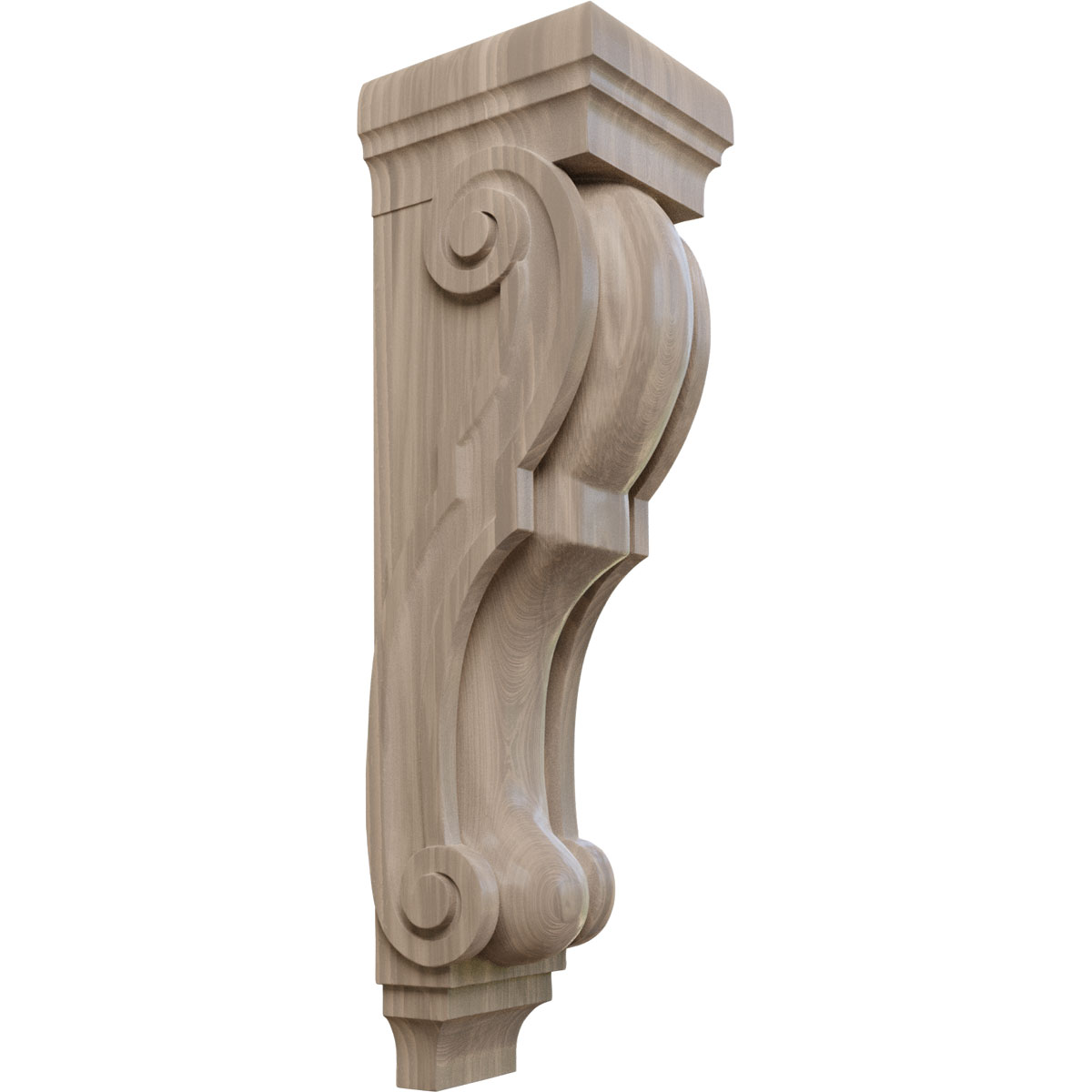 Ekena Millwork 9 Inch Super Jumbo Traditional Wood Corbel