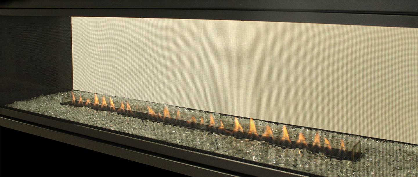 Empire Porcelain Liner and Burner Cover for 48" Linear Boulevard See-Thru Model