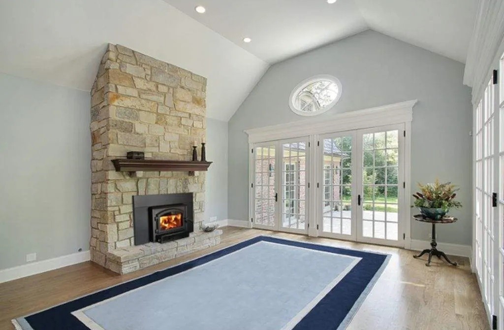 Empire Stove 28 Inch Metallic Black Steel Archway 1700 Wood Burning Fireplace Insert