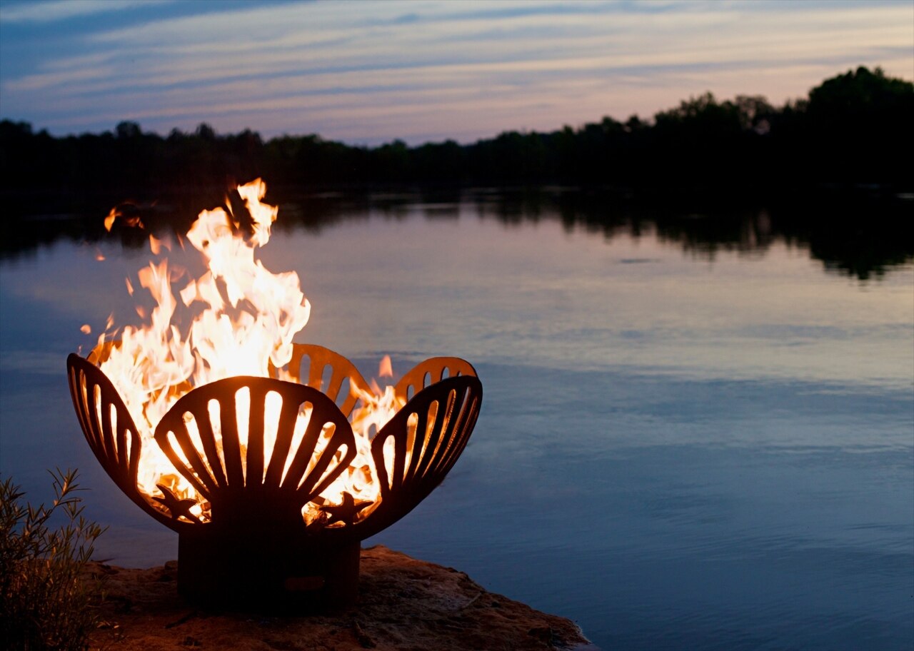 Fire Pit Art Barefoot Beach Gas Fire Pit - Electronic Ignition
