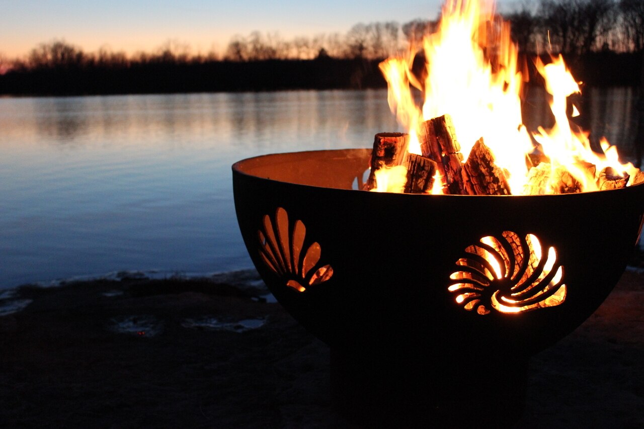 Fire Pit Art Beachcomber Gas Fire Pit - Electronic Ignition