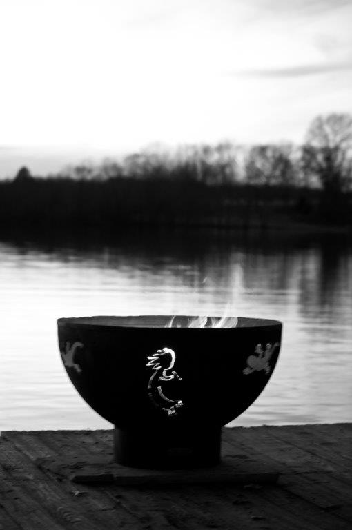 Fire Pit Art Kokopelli Gas Fire Pit