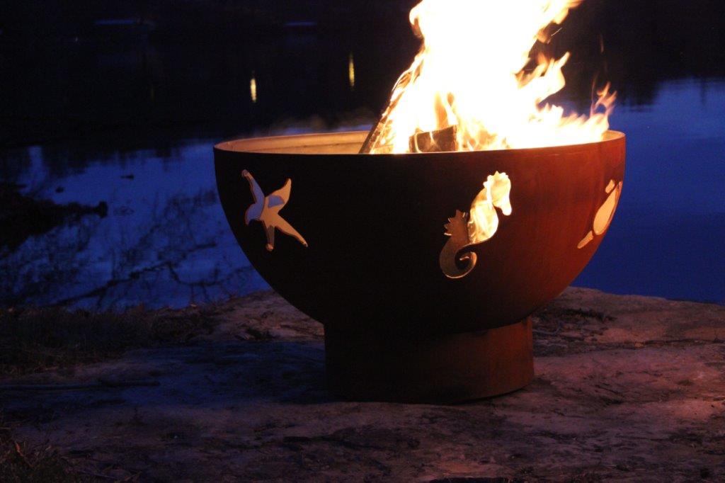 Fire Pit Art Sea Creatures Gas Fire Pit