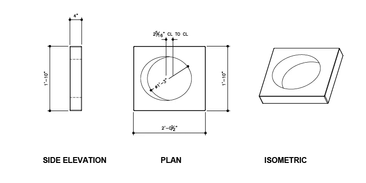 FireRock Single Offset Block for Masonry Fireplaces