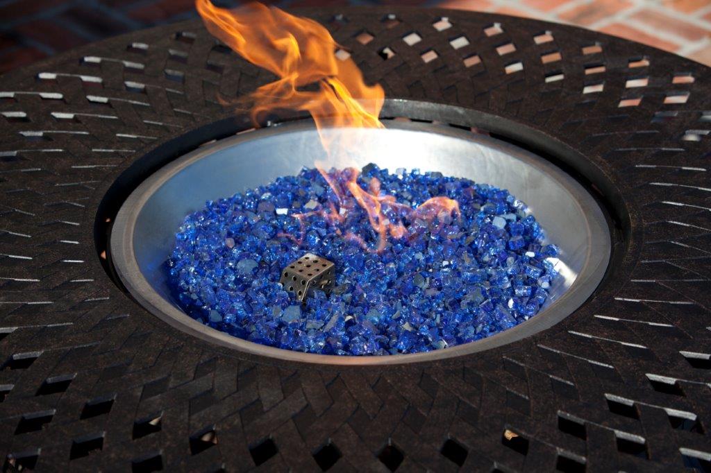 Fire Sense Sapphire Blue Reflective Fire Glass