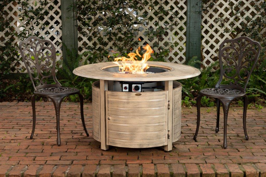 Fire Sense 42" Thatcher Round Propane Gas Fire Pit