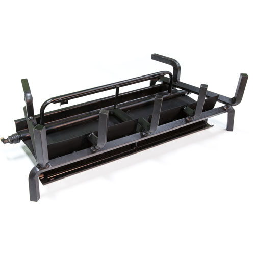 Grand Canyon 24 Inch Jumbo See-Through Vented Natural Gas Burner and Log Set