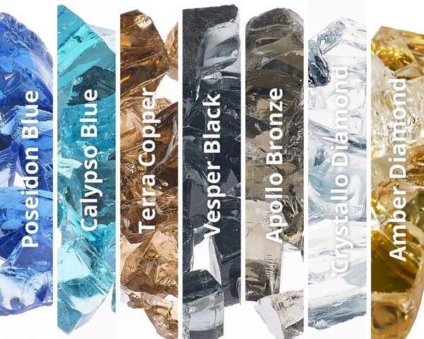 Grand Canyon 90 lbs of 1/2 Inch Reflective Fire Glass Media