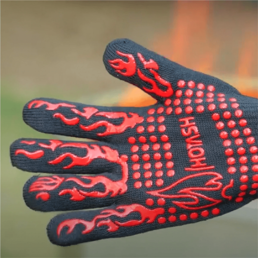 Hot Ash Stove BBQ Gloves