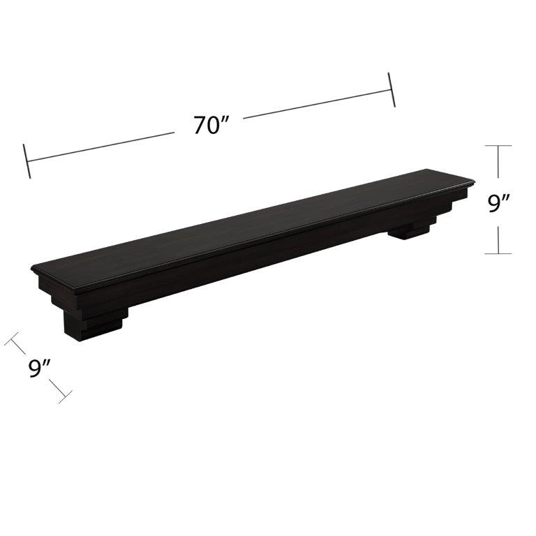 SEI Alconbury Crown Molding Style Fireplace Mantel Shelf