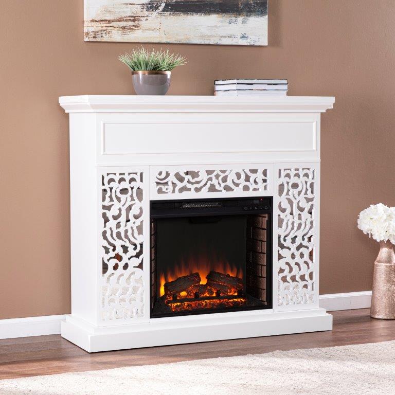 SEI 45 Inch Wansford Electric Fireplace with Contemporary Mantel
