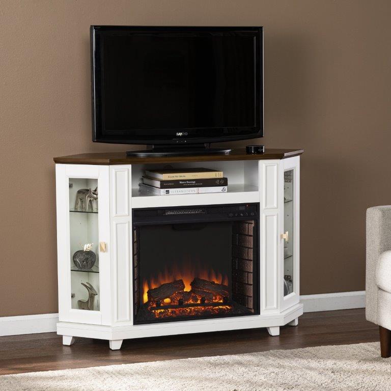 SEI 46 Inch Dilvon Electric Fireplace with Media Storage