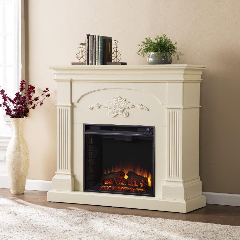 SEI 45 Inch Sicilian Electric Fireplace with Harvest Mantel