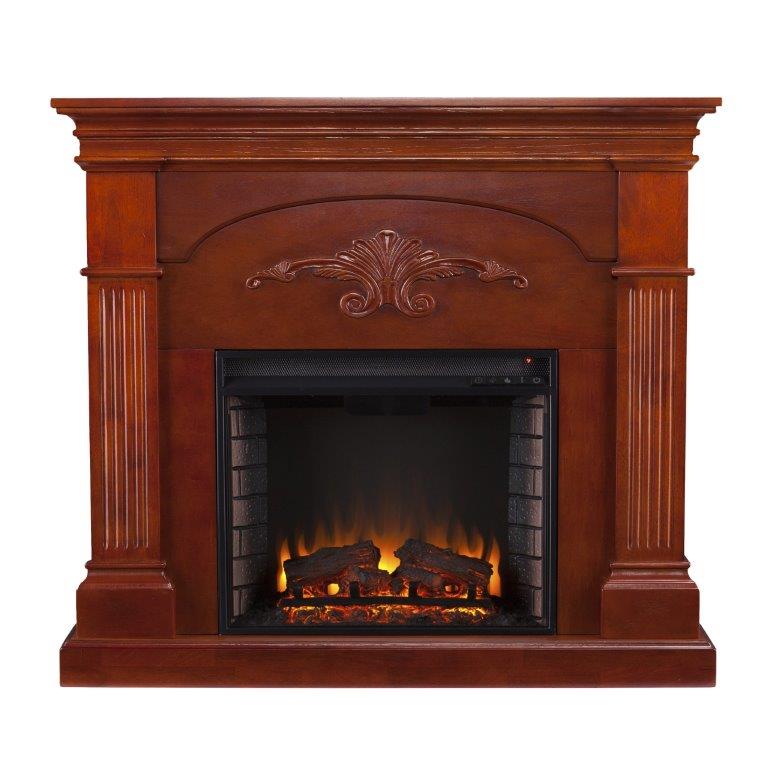 SEI 45 Inch Sicilian Electric Fireplace with Harvest Mantel
