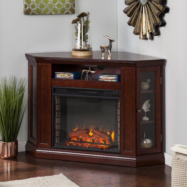 SEI 48 Inch Claremont Electric Fireplace with Convertible Media Storage