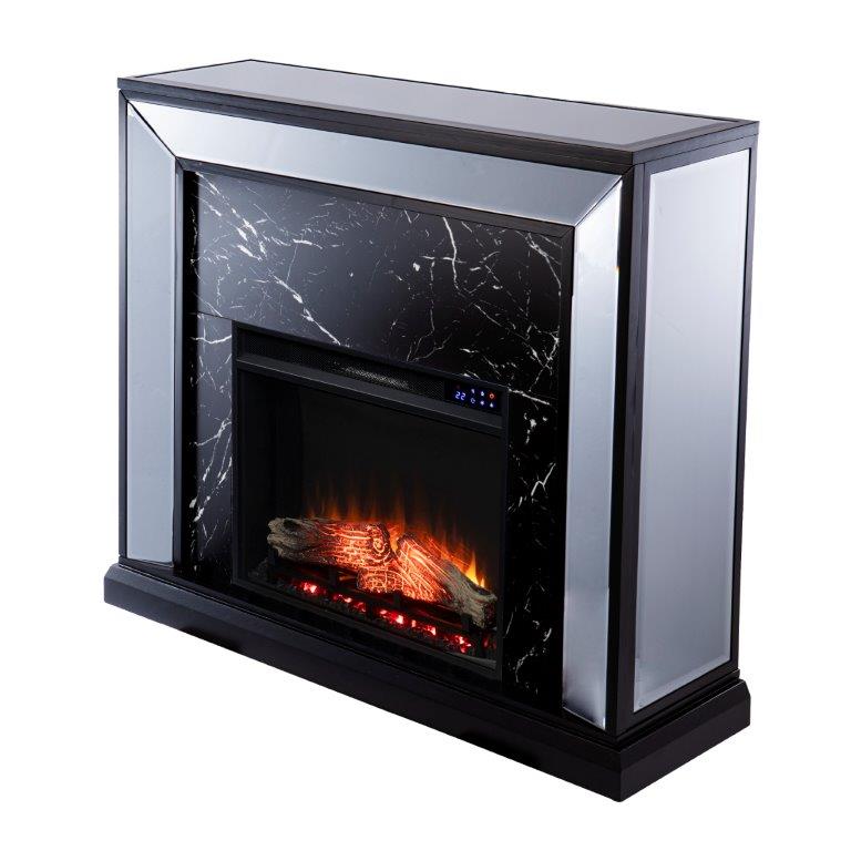 SEI 44 Inch Trandling Electric Fireplace with Faux Marble Surround