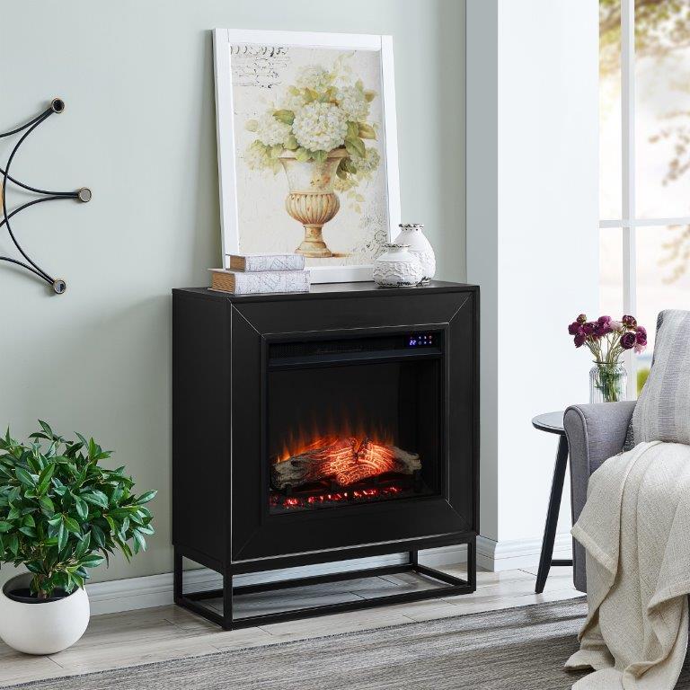 SEI 33 Inch Frescan Contemporary Electric Fireplace with Open Base